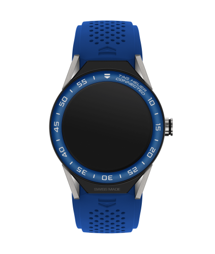 TAG Heuer Carrera Connected Modular 45 Titanium / Blue Ceramic / Electric Blue Rubber